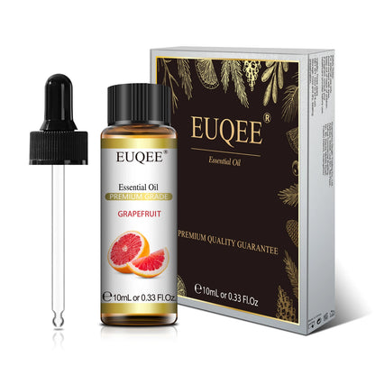 EUQEE 10ml Natural Plant Essential Oil with Dropper For Diffuser Humidifier Lavender Jasmine Eucalyptus Vanilla Essential Oils