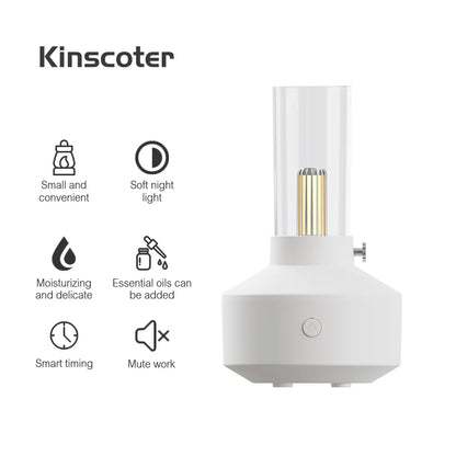 KINSCOTER Aromatherapy Essential Oil Fragrance Diffuser, Electric USB Aroma Diffuser, Mini Bedroom Ultrasonic Air Humidifier